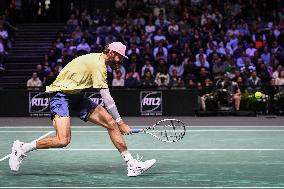 Corentin Moutet vs Reilly Opelka at Rolex Paris Masters 2025 in Paris FA
