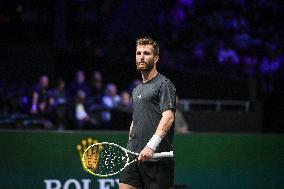 Corentin Moutet vs Reilly Opelka at Rolex Paris Masters 2025 in Paris FA