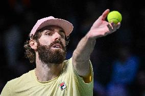 Corentin Moutet vs Reilly Opelka at Rolex Paris Masters 2025 in Paris FA