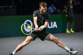 Corentin Moutet vs Reilly Opelka at Rolex Paris Masters 2025 in Paris FA