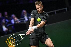 Corentin Moutet vs Reilly Opelka at Rolex Paris Masters 2025 in Paris FA