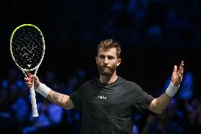 Corentin Moutet vs Reilly Opelka at Rolex Paris Masters 2025 in Paris FA