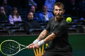 Corentin Moutet vs Reilly Opelka at Rolex Paris Masters 2025 in Paris FA