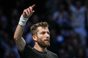 Corentin Moutet vs Reilly Opelka at Rolex Paris Masters 2025 in Paris FA