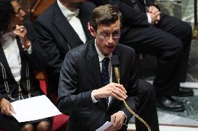 Session of Questions to the Government at the French National Assembly - Paris