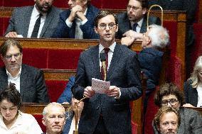 Questions to the government at the National Assembly - Paris