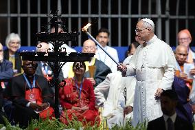 Pope Leo XIV participates in the International Meeting for Peace - Rome