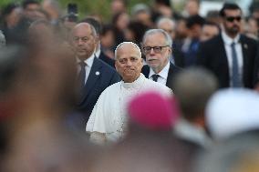 Pope Leo XIV participates in the International Meeting for Peace - Rome