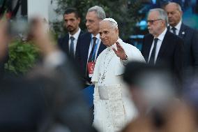 Pope Leo XIV participates in the International Meeting for Peace - Rome