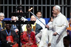 Pope Leo XIV participates in the International Meeting for Peace - Rome