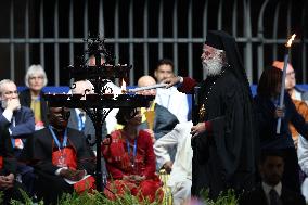 Pope Leo XIV participates in the International Meeting for Peace - Rome