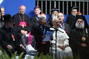 Pope Leo XIV participates in the International Meeting for Peace - Rome