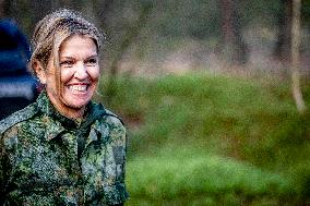 Queen Maxima Visit the Royal Marechaussee Training and Education Center - Netherlands