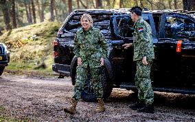 Queen Maxima Visit the Royal Marechaussee Training and Education Center - Netherlands