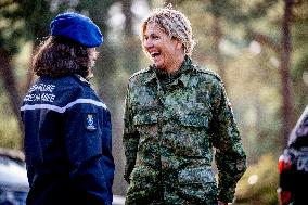 Queen Maxima Visit the Royal Marechaussee Training and Education Center - Netherlands