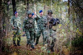 Queen Maxima Visit the Royal Marechaussee Training and Education Center - Netherlands