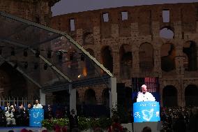 Pope Leo XIV participates in the International Meeting for Peace - Rome