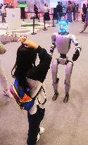 Robot Dancing at GLOBAL AI PLAYER CARNIVAL in Shanghai