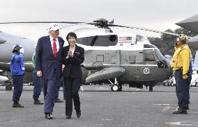 U.S. President Trump at Yokosuka base