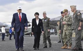 U.S. President Trump at Yokosuka base
