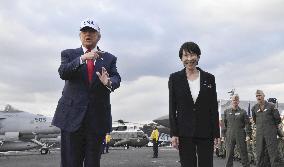 U.S. President Trump at Yokosuka base