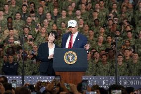 U.S. President Trump at Yokosuka base
