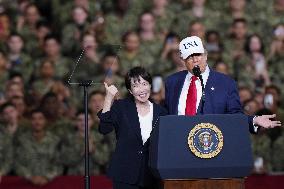 U.S. President Trump at Yokosuka base