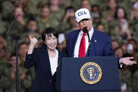 U.S. President Trump at Yokosuka base