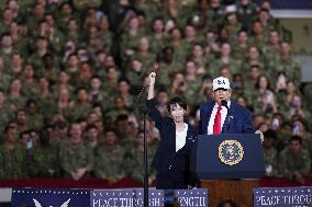 U.S. President Trump at Yokosuka base