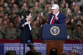U.S. President Trump at Yokosuka base