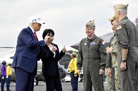U.S. President Trump at Yokosuka base