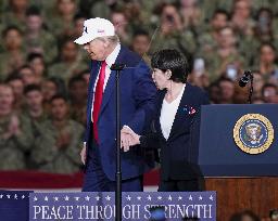 U.S. President Trump at Yokosuka base