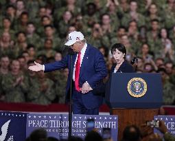 U.S. President Trump at Yokosuka base
