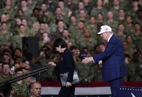 U.S. President Trump at Yokosuka base