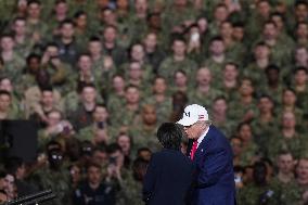 U.S. President Trump at Yokosuka base