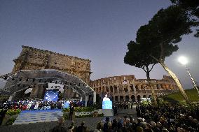 Pope Leo XIV At Meeting For Peace At The Colosseum - Rome