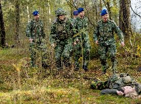 Queen Maxima Visit the Royal Marechaussee Training and Education Center - Netherlands