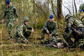Queen Maxima Visit the Royal Marechaussee Training and Education Center - Netherlands