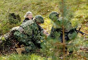 Queen Maxima Visit the Royal Marechaussee Training and Education Center - Netherlands