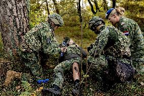 Queen Maxima Visit the Royal Marechaussee Training and Education Center - Netherlands