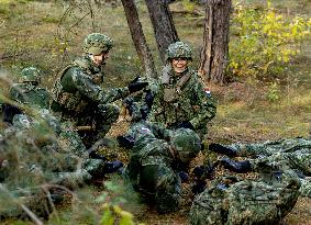 Queen Maxima Visit the Royal Marechaussee Training and Education Center - Netherlands