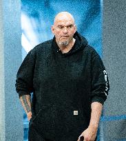 Jenator John Fetterman Walks form his office to the US Capitol - DC