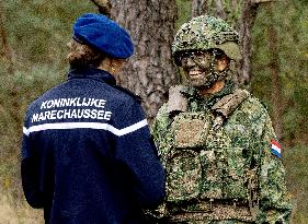 Queen Maxima Visit the Royal Marechaussee Training and Education Center - Netherlands