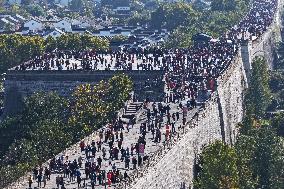Climbing Heights on The Double Ninth Festival in Nanjing