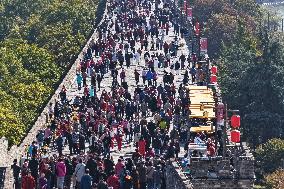 Climbing Heights on The Double Ninth Festival in Nanjing