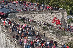 Climbing Heights on The Double Ninth Festival in Nanjing