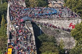 Climbing Heights on The Double Ninth Festival in Nanjing