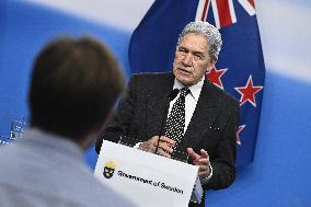 NEW ZEALAND FOREIGN MINISTERS IN STOCKHOLM