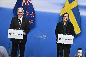NEW ZEALAND FOREIGN MINISTERS IN STOCKHOLM