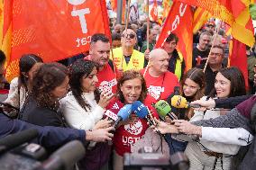 Metal Sector Protests Against UPM in Barcelona - Spain